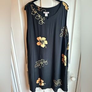 Peppermint Bay Tropical Dress - 2X - Hibiscus Flowers - Hawaii - Beach Vibe -